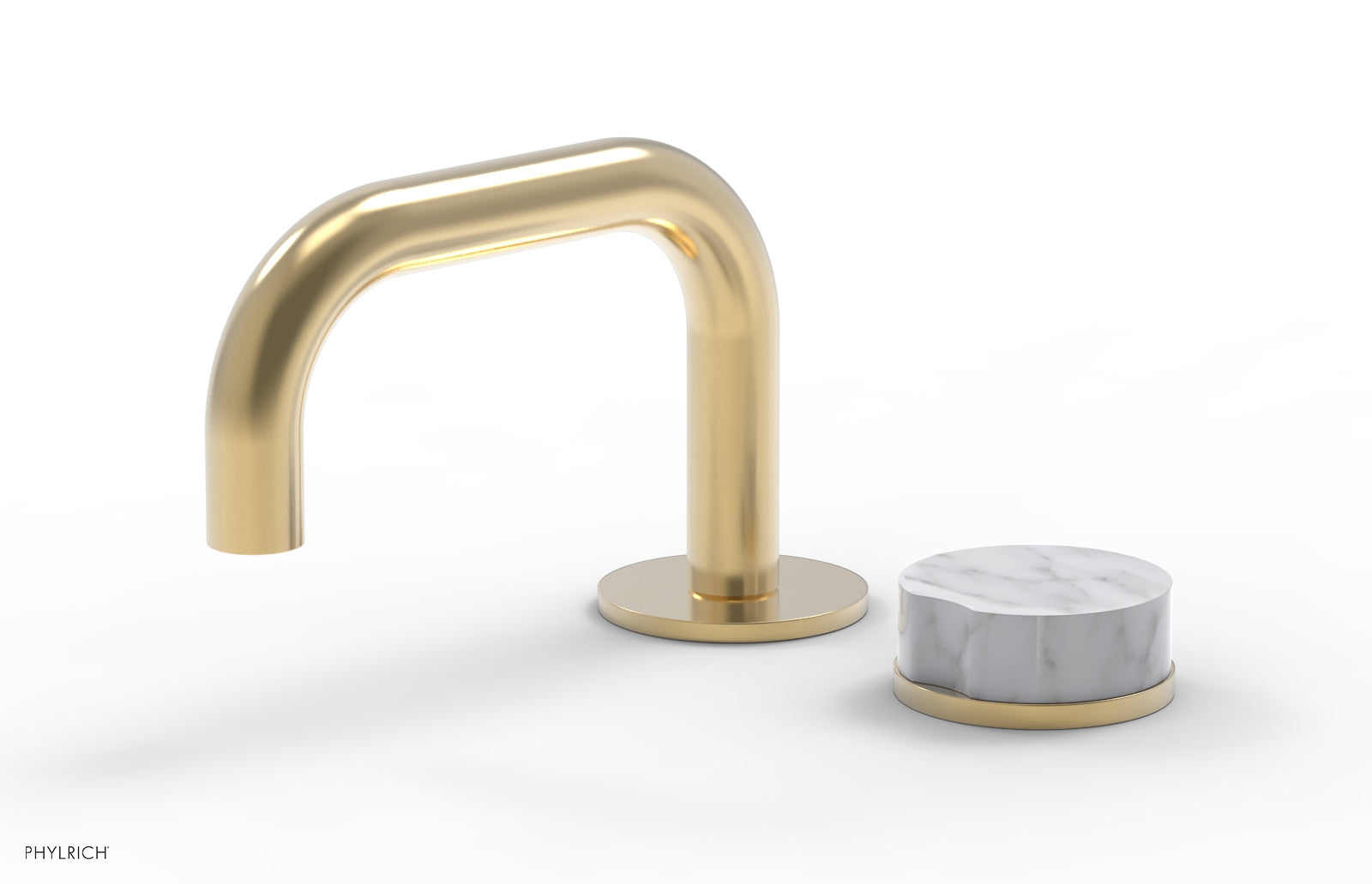 CIRC - Single Handle Faucet - Low Spout, Marble Handle 250L-06 — thumbnail 3