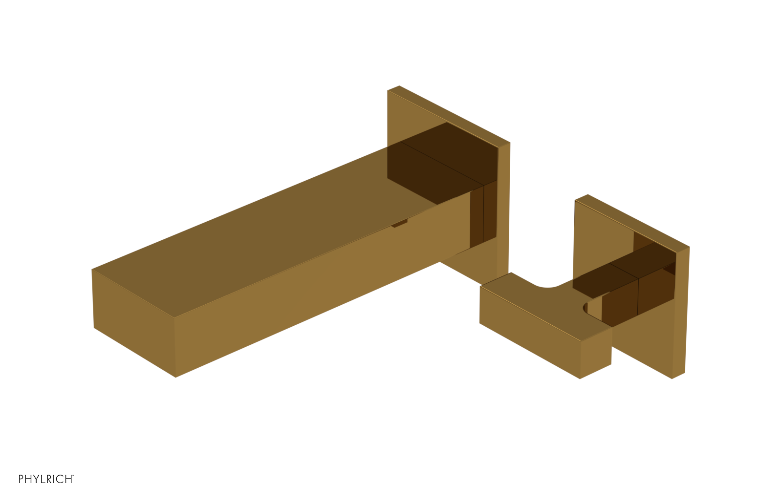 CROI - 10" Single Cross Handle Wall Lavatory Set 255-15-10 — image 1