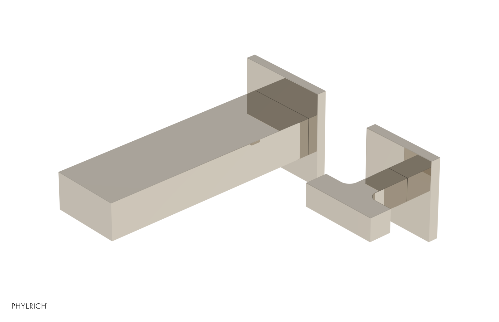 CROI - 10" Single Cross Handle Wall Lavatory Set 255-15-10 — thumbnail 3