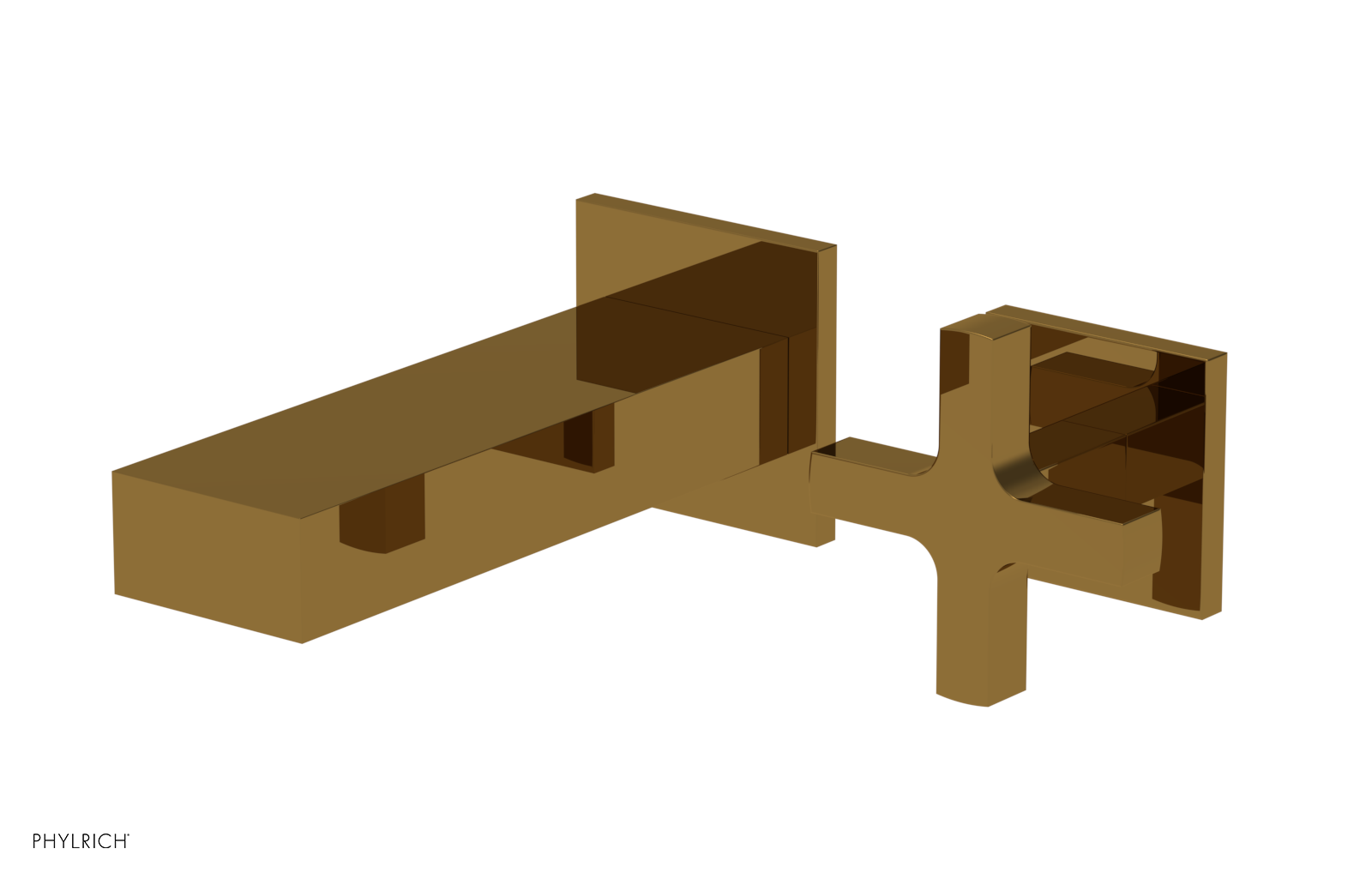 CROI - 6" Single Cross Handle Wall Lavatory Set 255-15-6