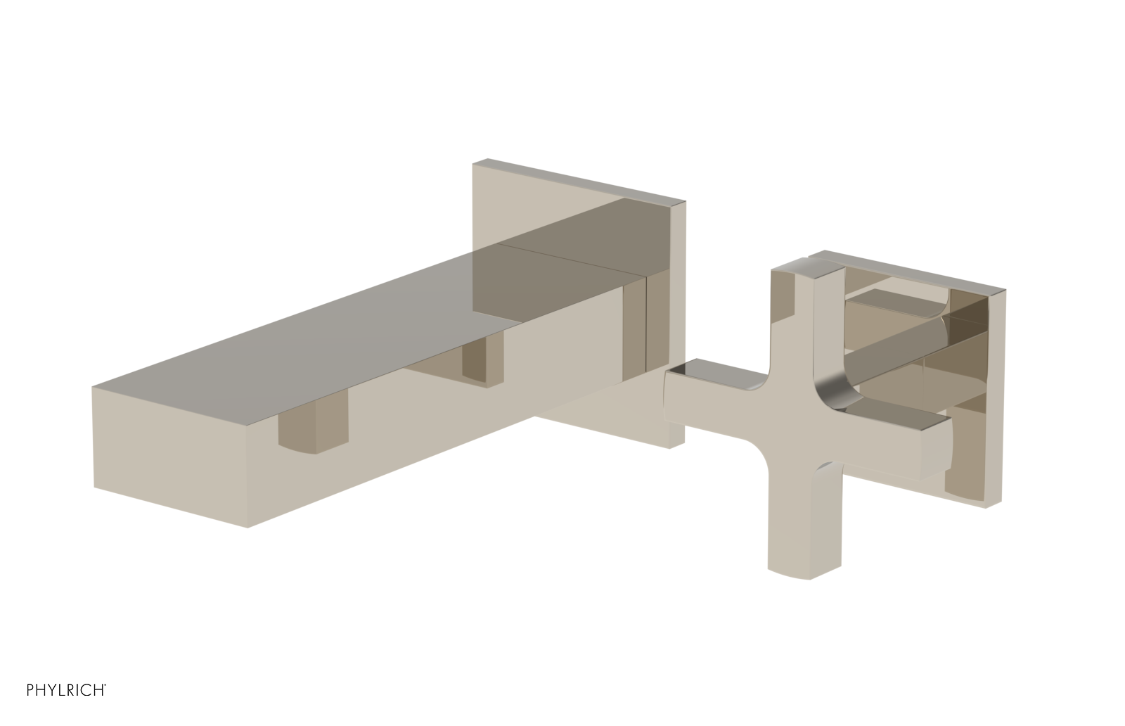 CROI - 6" Single Cross Handle Wall Lavatory Set 255-15-6 — thumbnail 3
