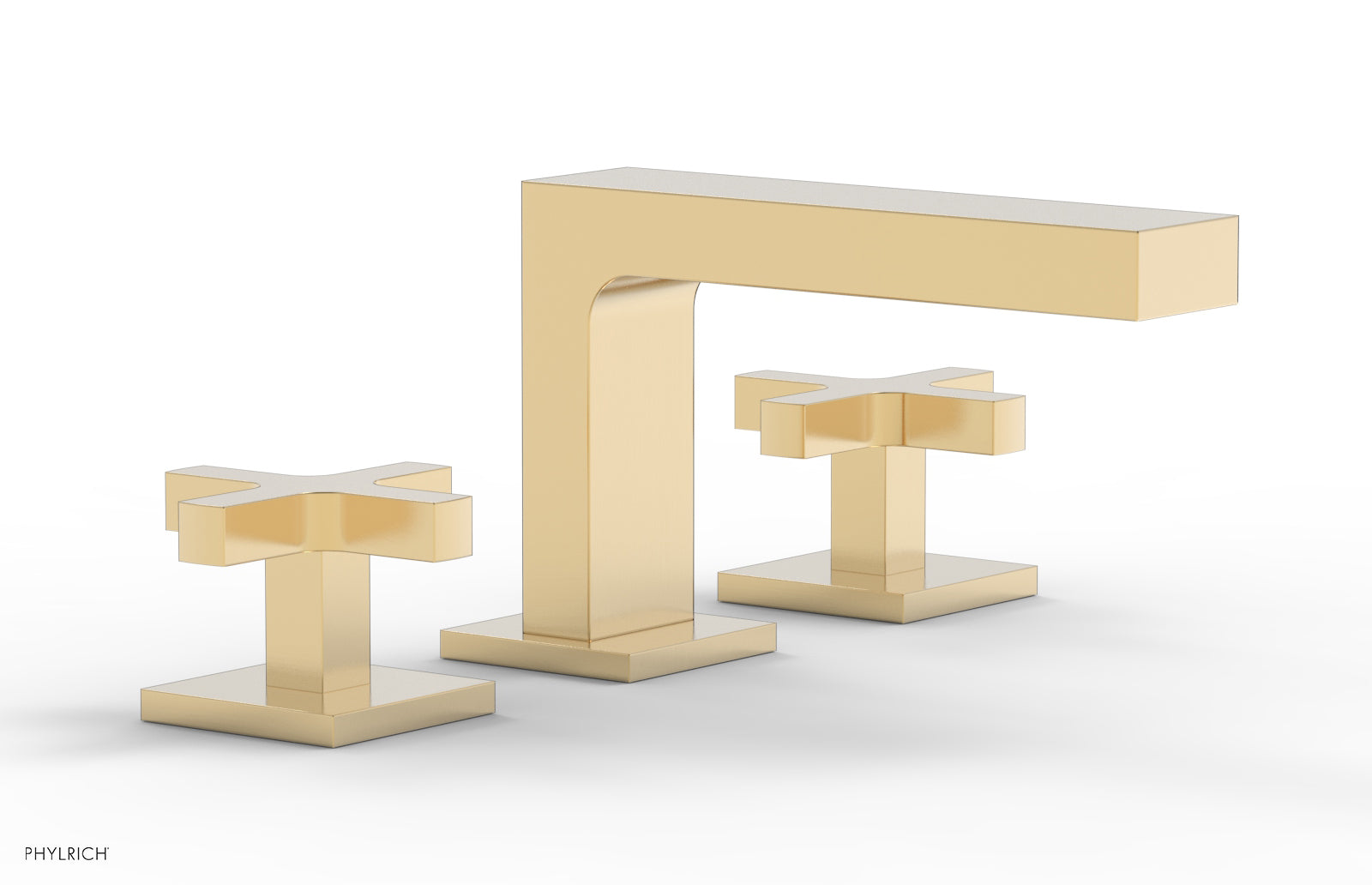 CROI - Widespread Faucet - Low Spout Cross Handles 255L-01 — thumbnail 3