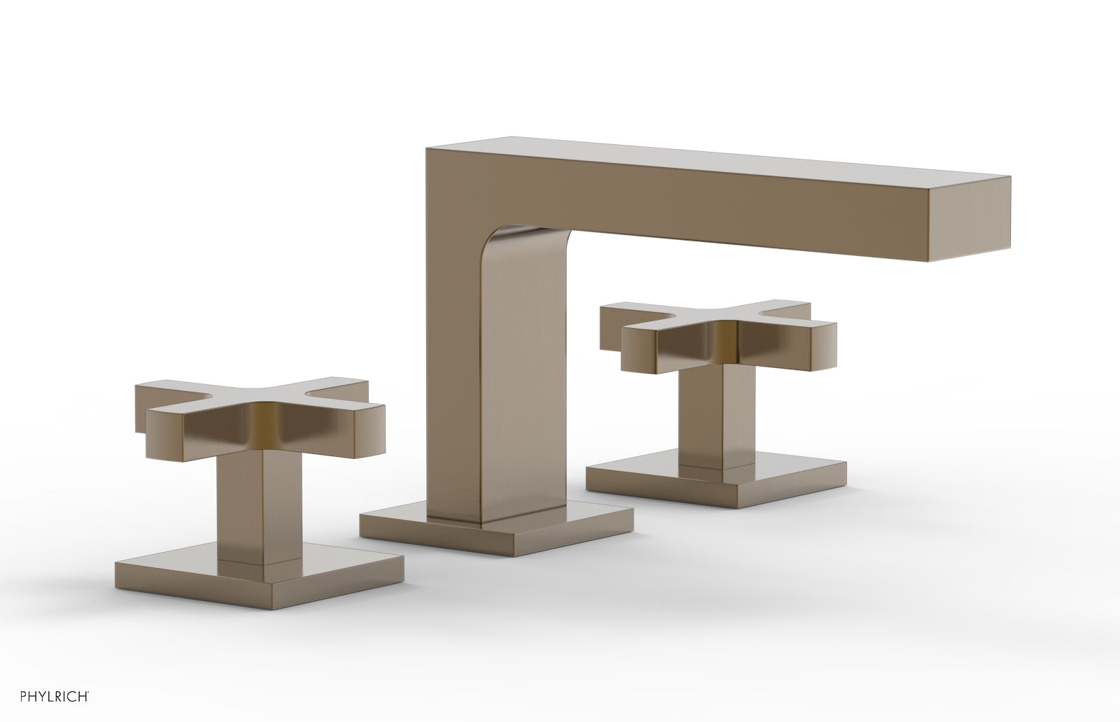 CROI - Widespread Faucet - Low Spout Cross Handles 255L-01 — image 1