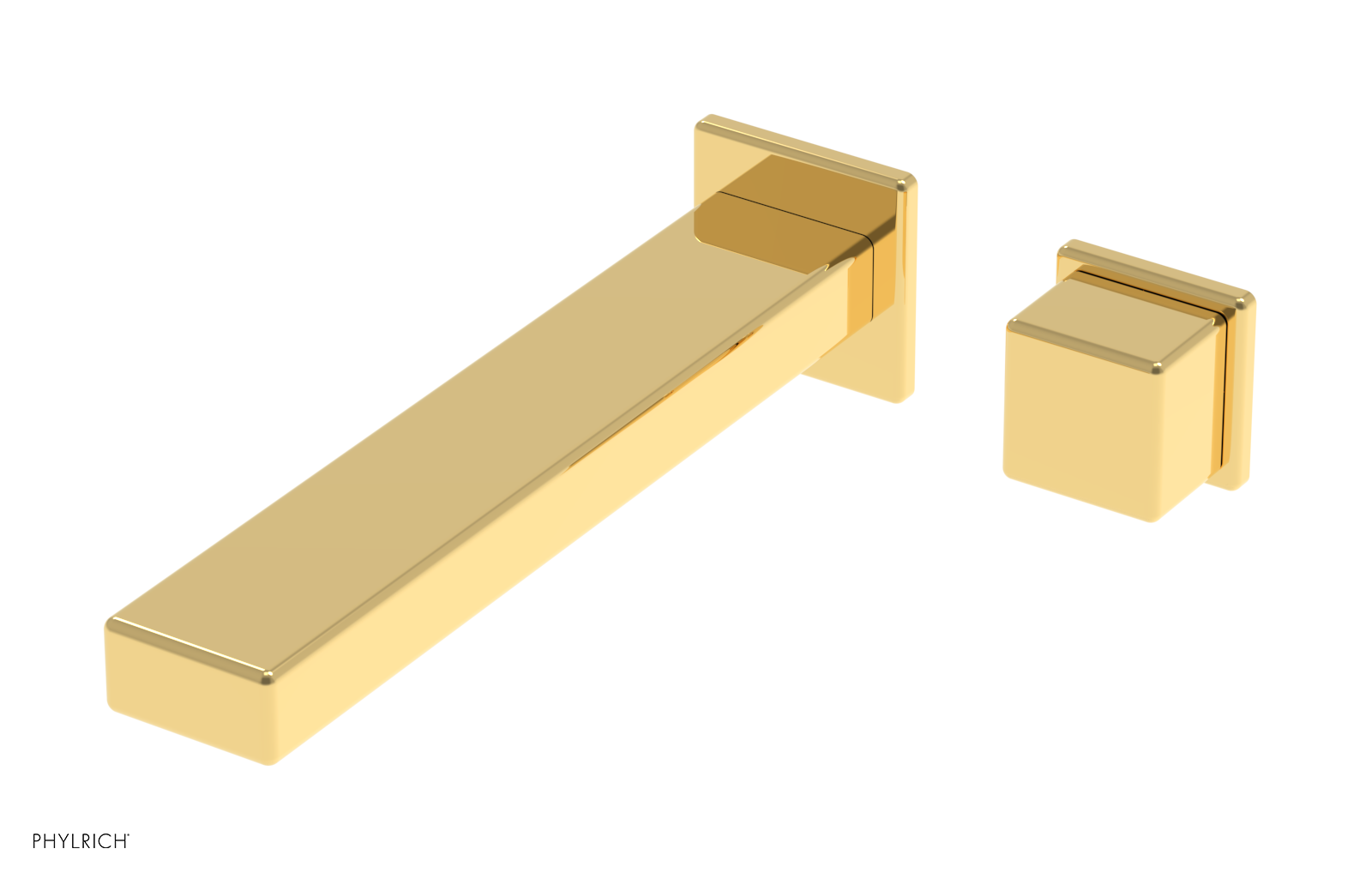 MIX - 10" Single Handle Wall Lavatory Set - Cube Handle 290-20-10 — thumbnail 2