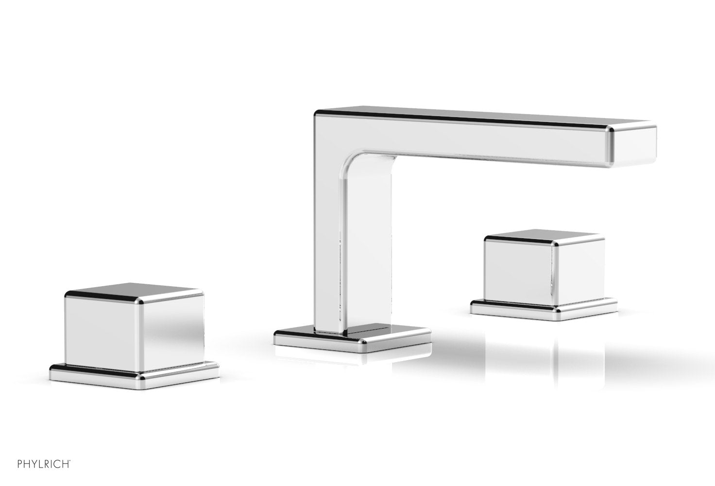 MIX Widespread Faucet - Cube Handles 4-1/4" Height 290L-04 — thumbnail 2