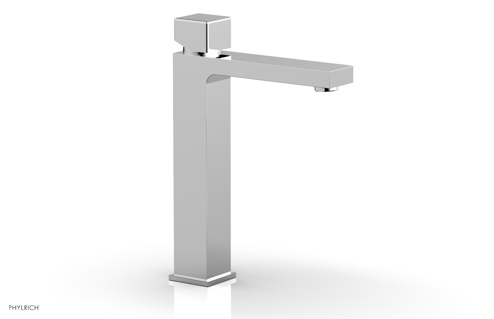 MIX Single Hole Lavatory Faucet, Tall - Cube Handle 290T-08