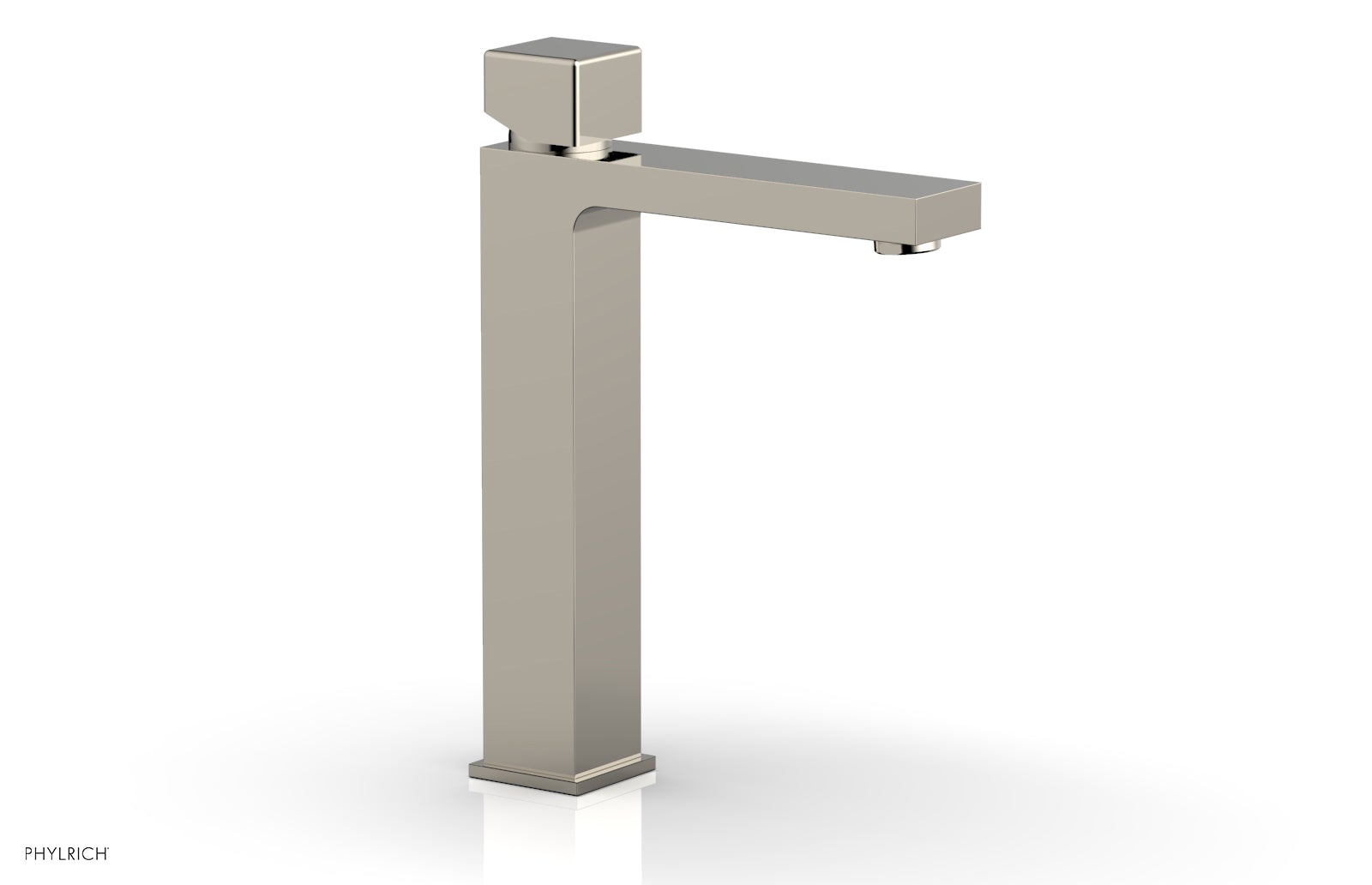 MIX Single Hole Lavatory Faucet, Tall - Cube Handle 290T-08 — thumbnail 3