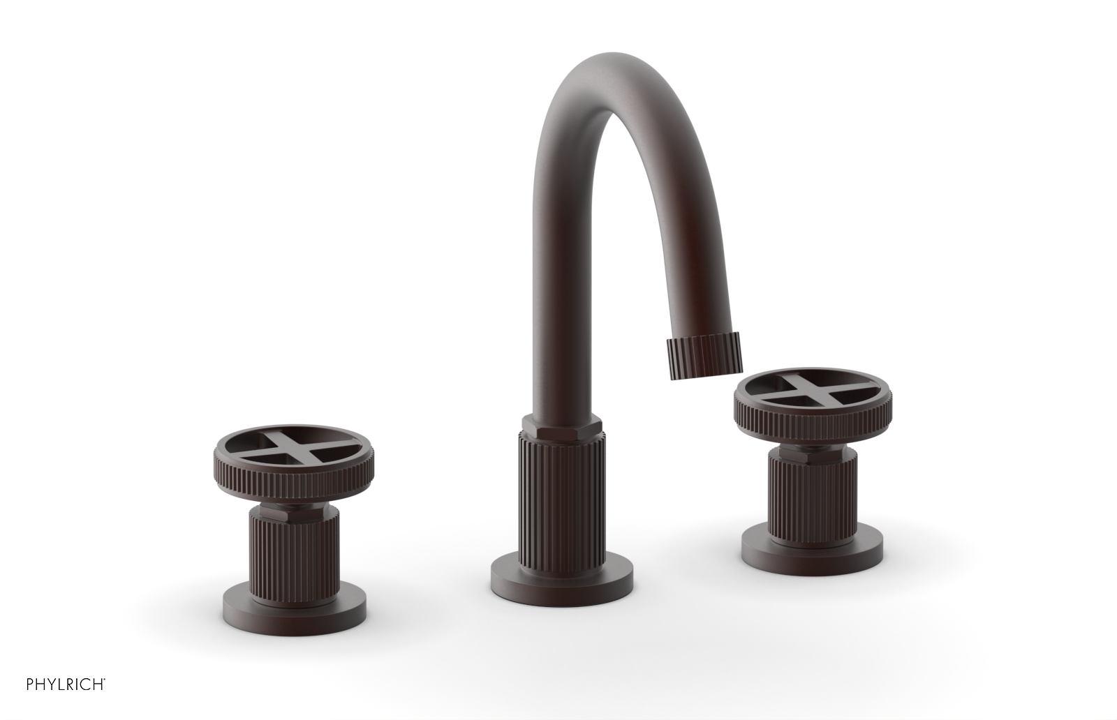 DUSTRIE Widespread Faucet - Cross Handle - Grooved 370-01 — image 1