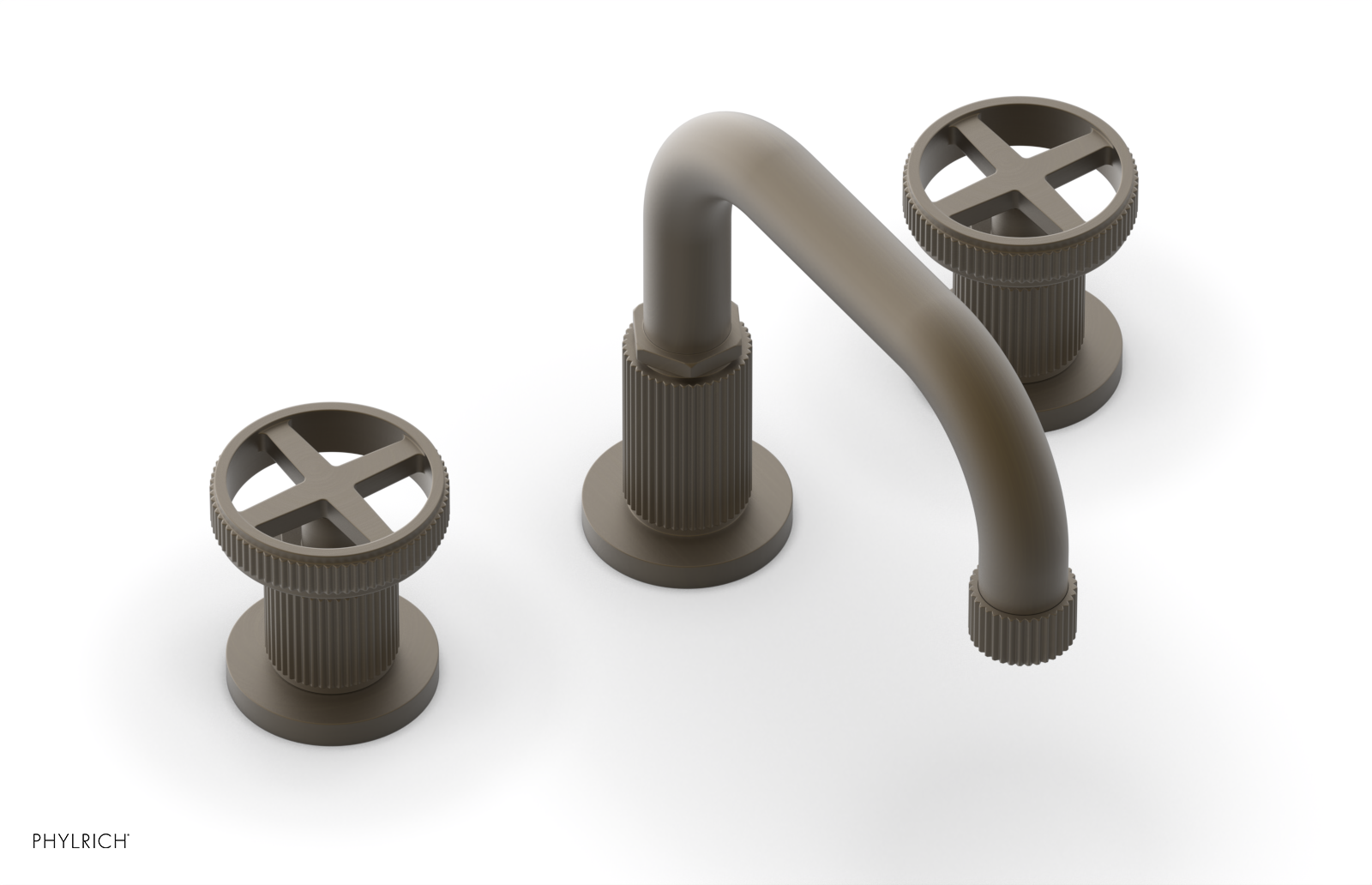 DUSTRIE Widespread Faucet - Cross Handle - Grooved 370-03