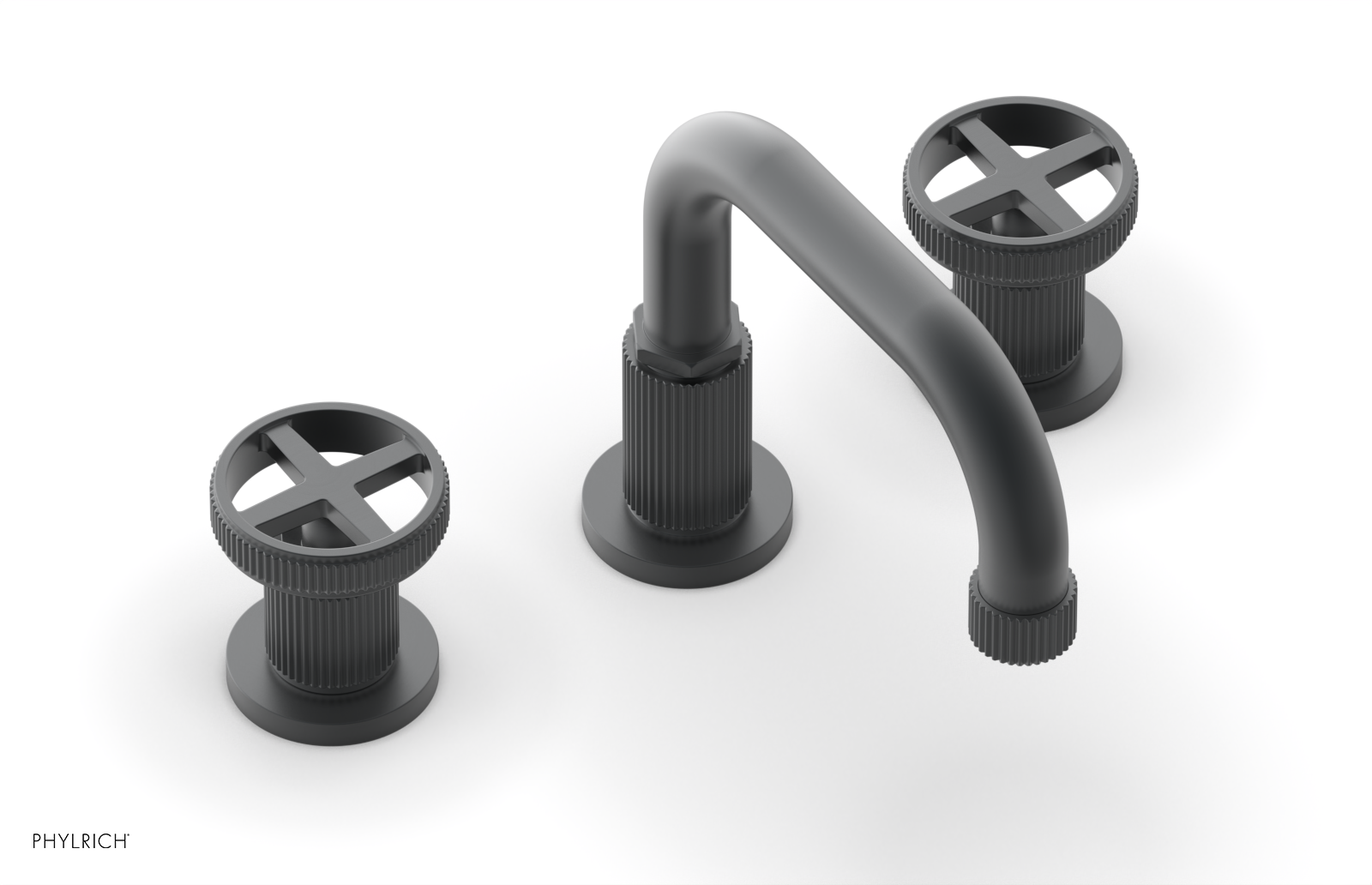 DUSTRIE Widespread Faucet - Cross Handle - Grooved 370-03 — image 1