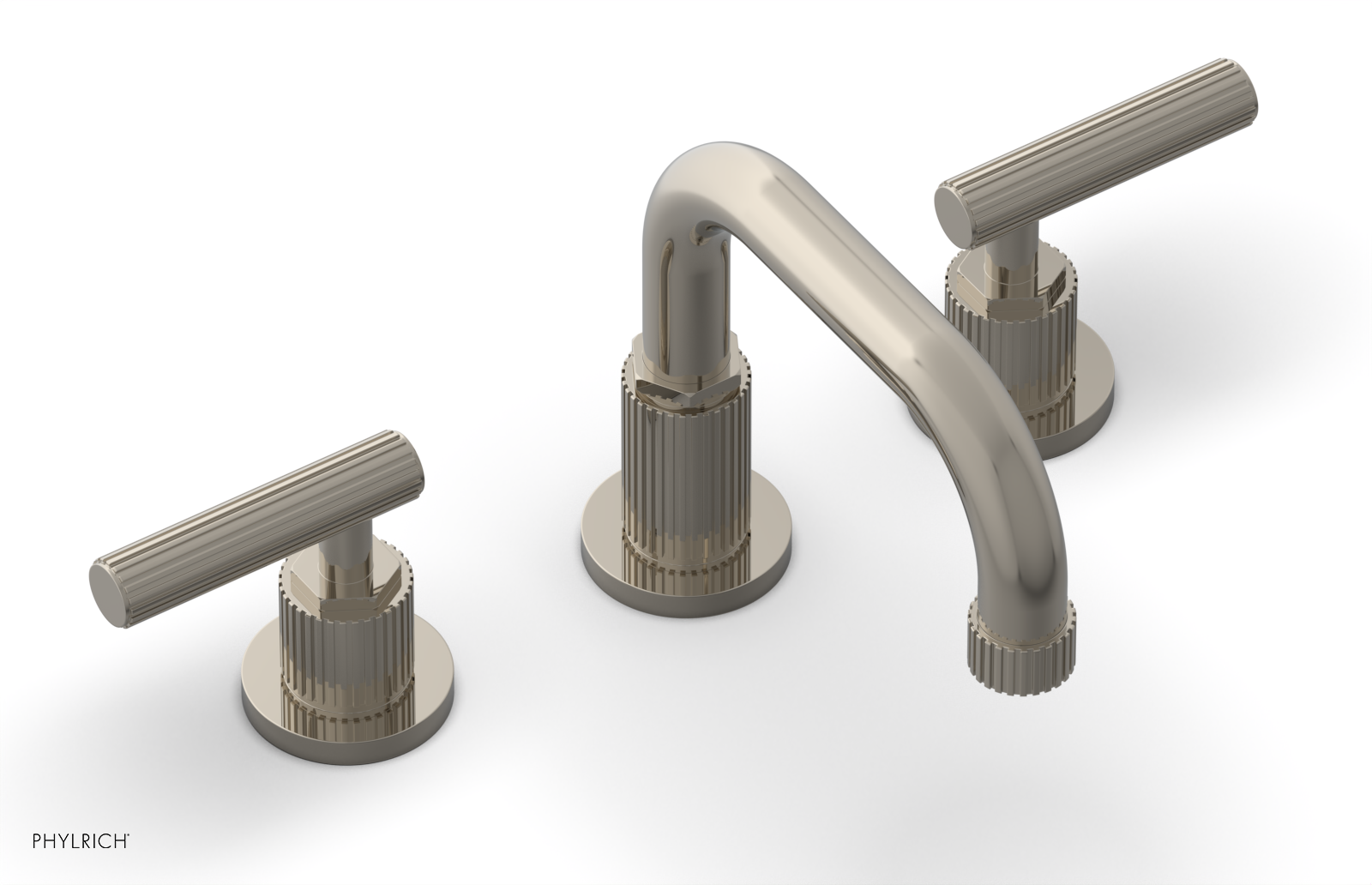 DUSTRIE Widespread Faucet - Lever Handle - Grooved 370-04 — thumbnail 3