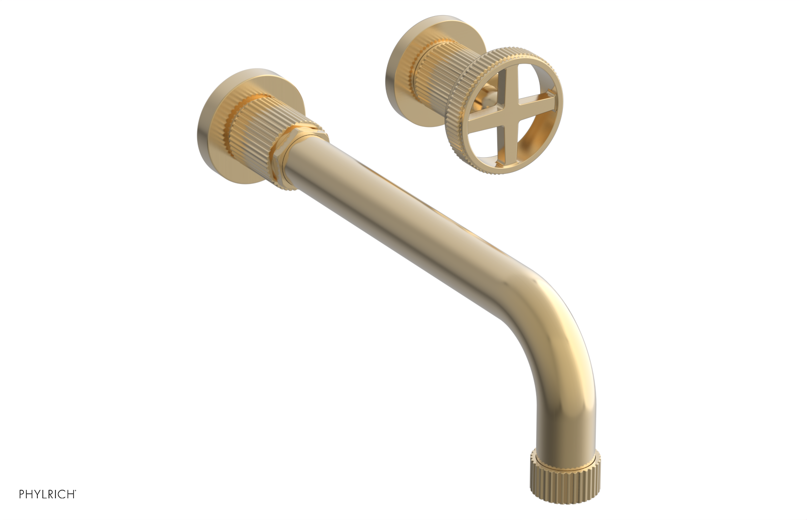 DUSTRIE Single Handle Wall Lavatory Set - 10" Spout - Grooved 370-15-10 — image 1