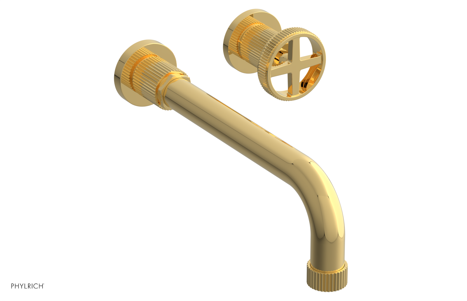 DUSTRIE Single Handle Wall Lavatory Set - 10" Spout - Grooved 370-15-10 — image 1