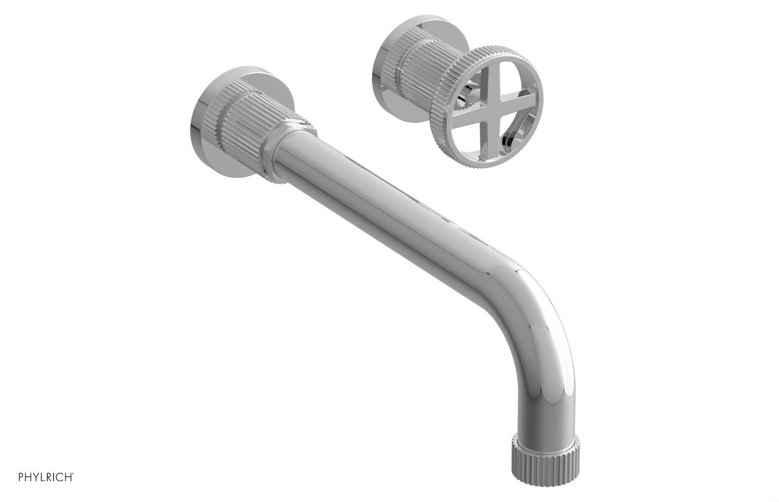 DUSTRIE Single Handle Wall Lavatory Set - 10" Spout - Grooved 370-15-10 — thumbnail 2