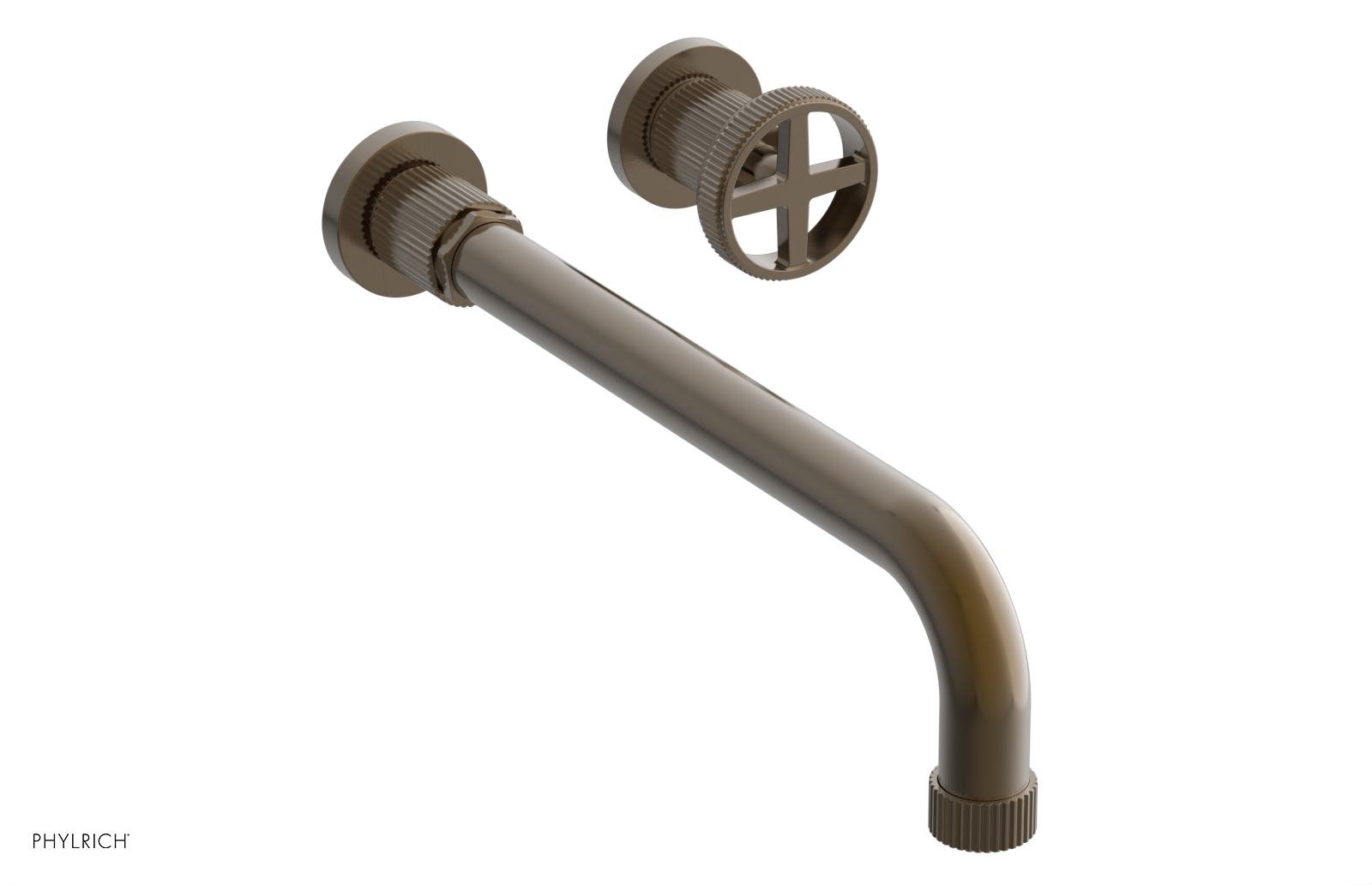 DUSTRIE Single Handle Wall Lavatory Set - 12" Spout - Grooved 370-15-12 — image 1