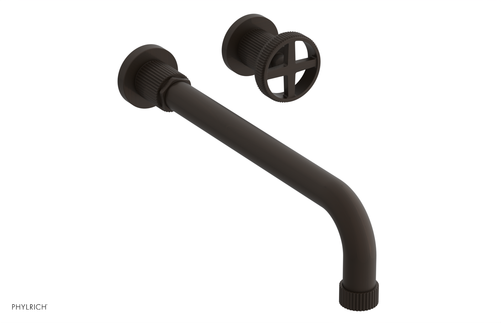 DUSTRIE Single Handle Wall Lavatory Set - 12" Spout - Grooved 370-15-12 — image 1