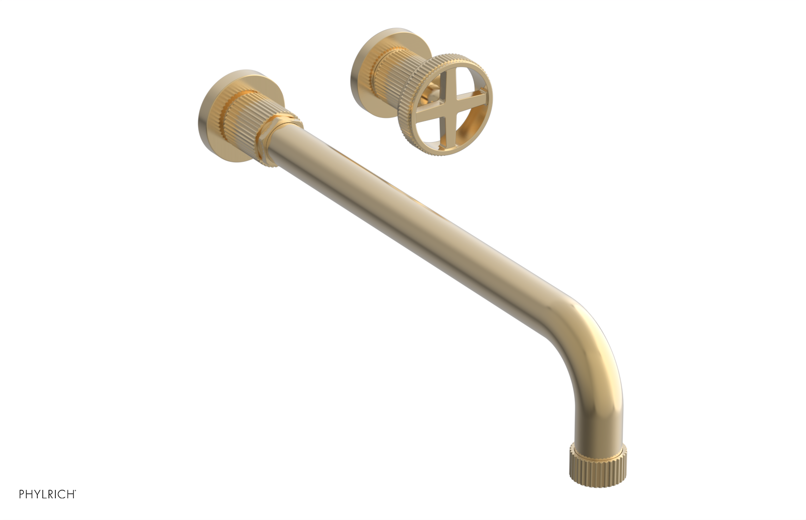 DUSTRIE Single Handle Wall Lavatory Set - 14" Spout - Grooved 370-15-14 — image 1