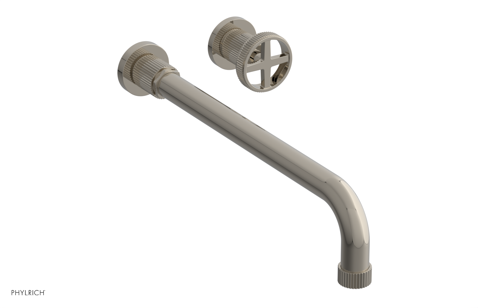 DUSTRIE Single Handle Wall Lavatory Set - 14" Spout - Grooved 370-15-14 — thumbnail 3