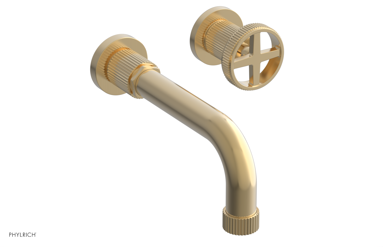 DUSTRIE Single Handle Wall Lavatory Set - 7 5/8" Spout - Grooved 370-15 — image 1