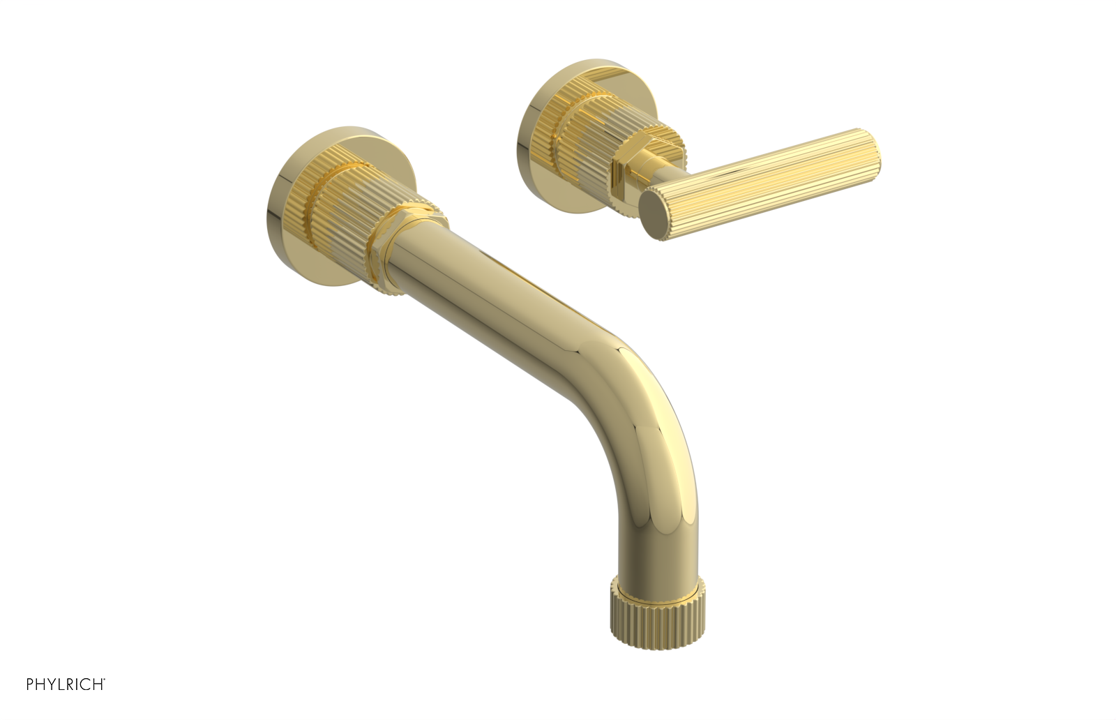 DUSTRIE Single Handle Wall Lavatory Set - 7 5/8" Spout - Grooved 370-16 — image 1