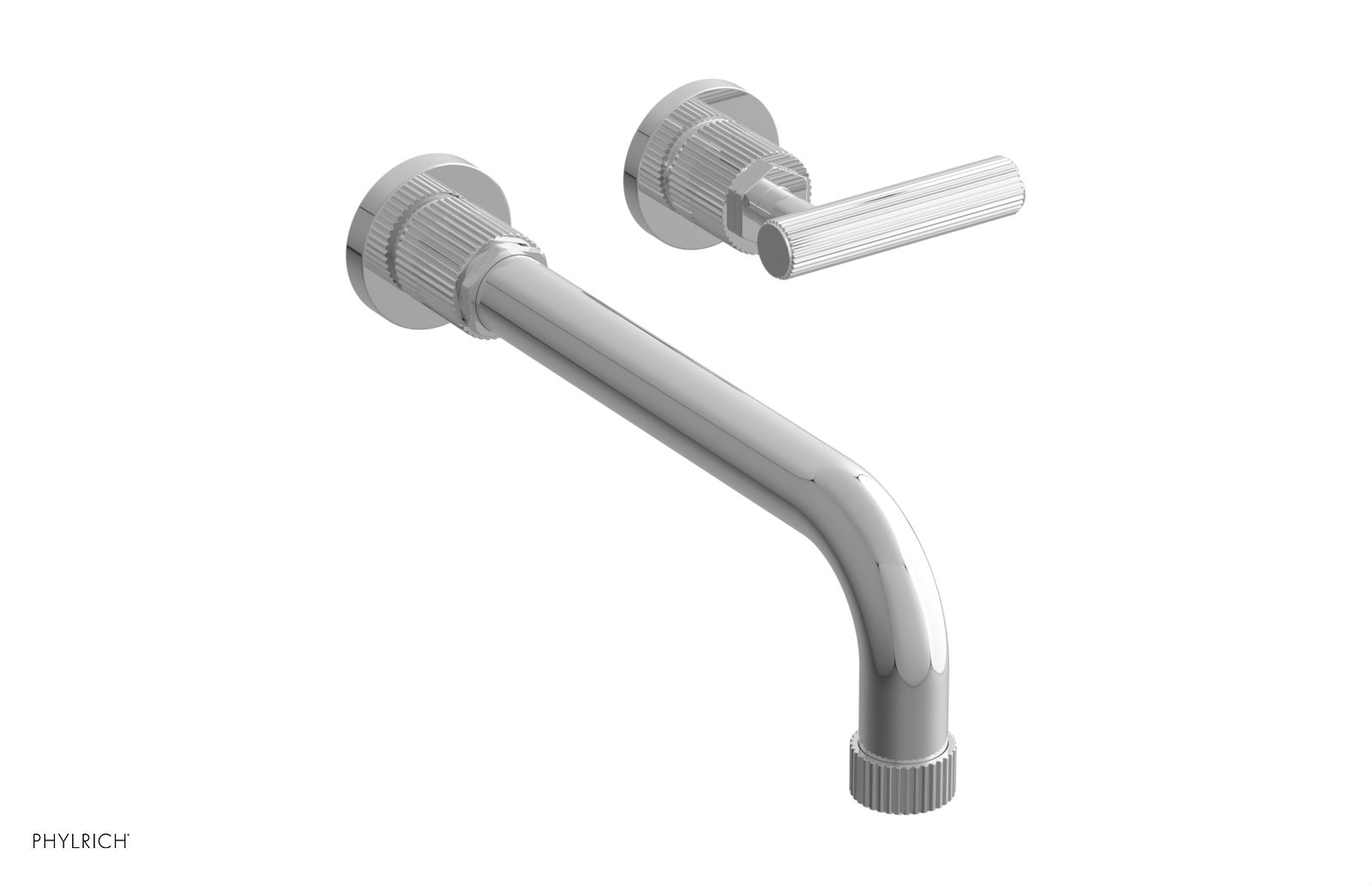 DUSTRIE Single Handle Wall Lavatory Set - 10" Spout - Grooved 370-16-10 — thumbnail 2