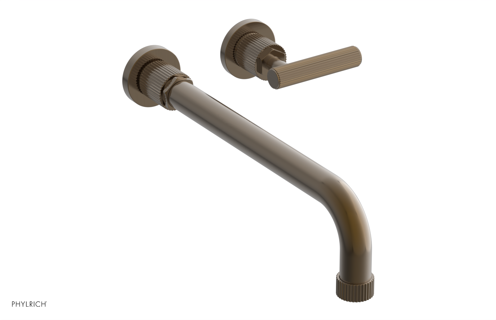 DUSTRIE Single Handle Wall Lavatory Set - 12" Spout - Grooved 370-16-12 — image 1