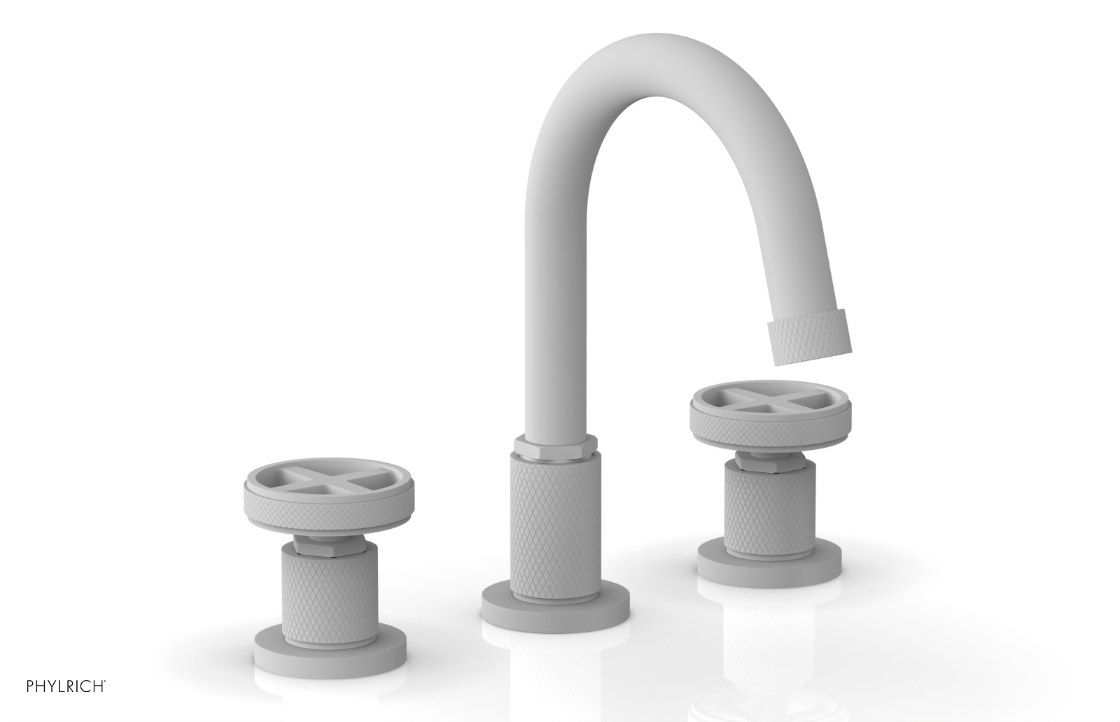 DUSTRIE Widespread Faucet - Cross Handle - Knurled 371-01 — image 1