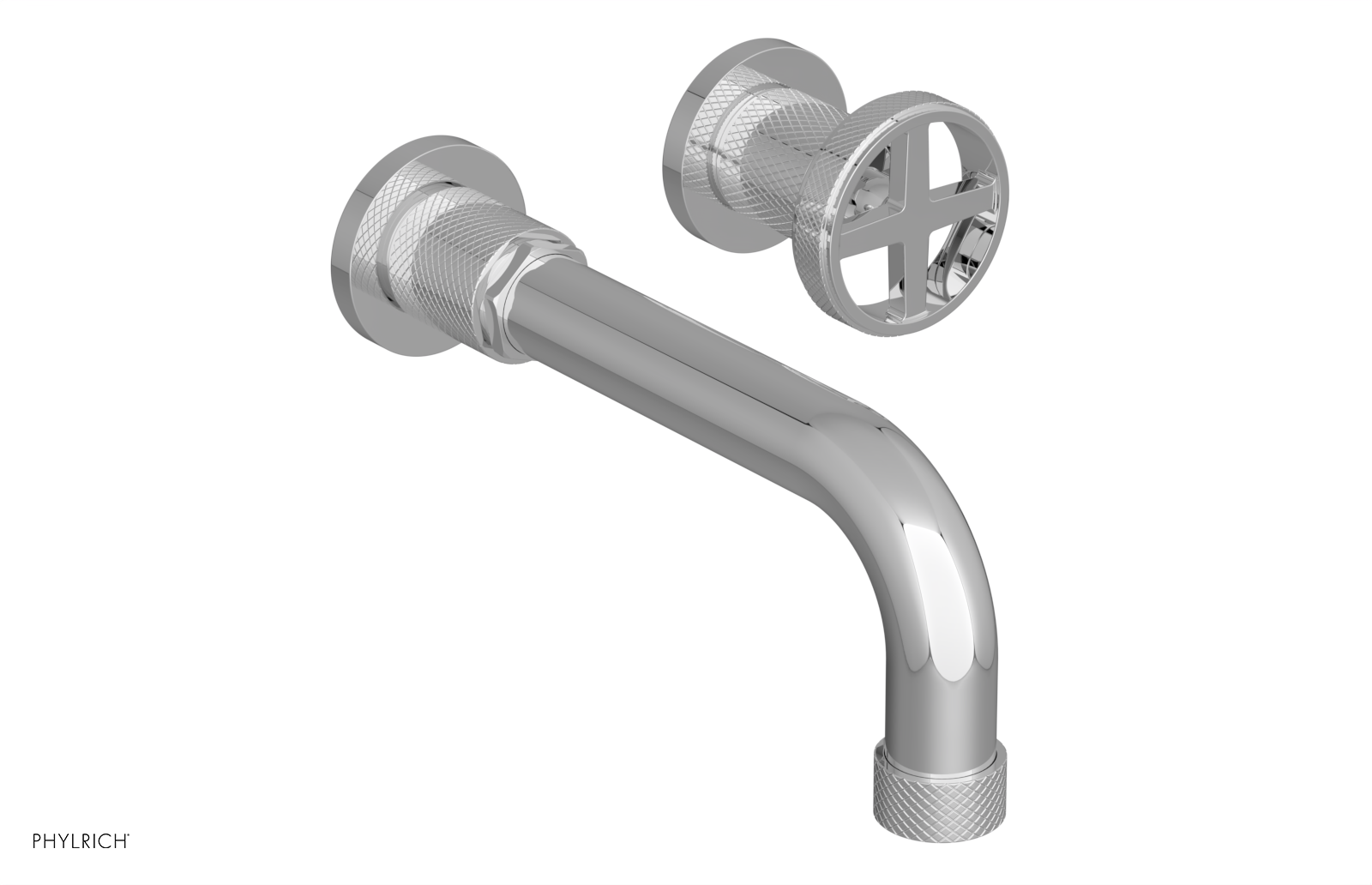 DUSTRIE Single Handle Wall Lavatory Set - 7 5/8" Spout - Knurled 371-15 — thumbnail 3