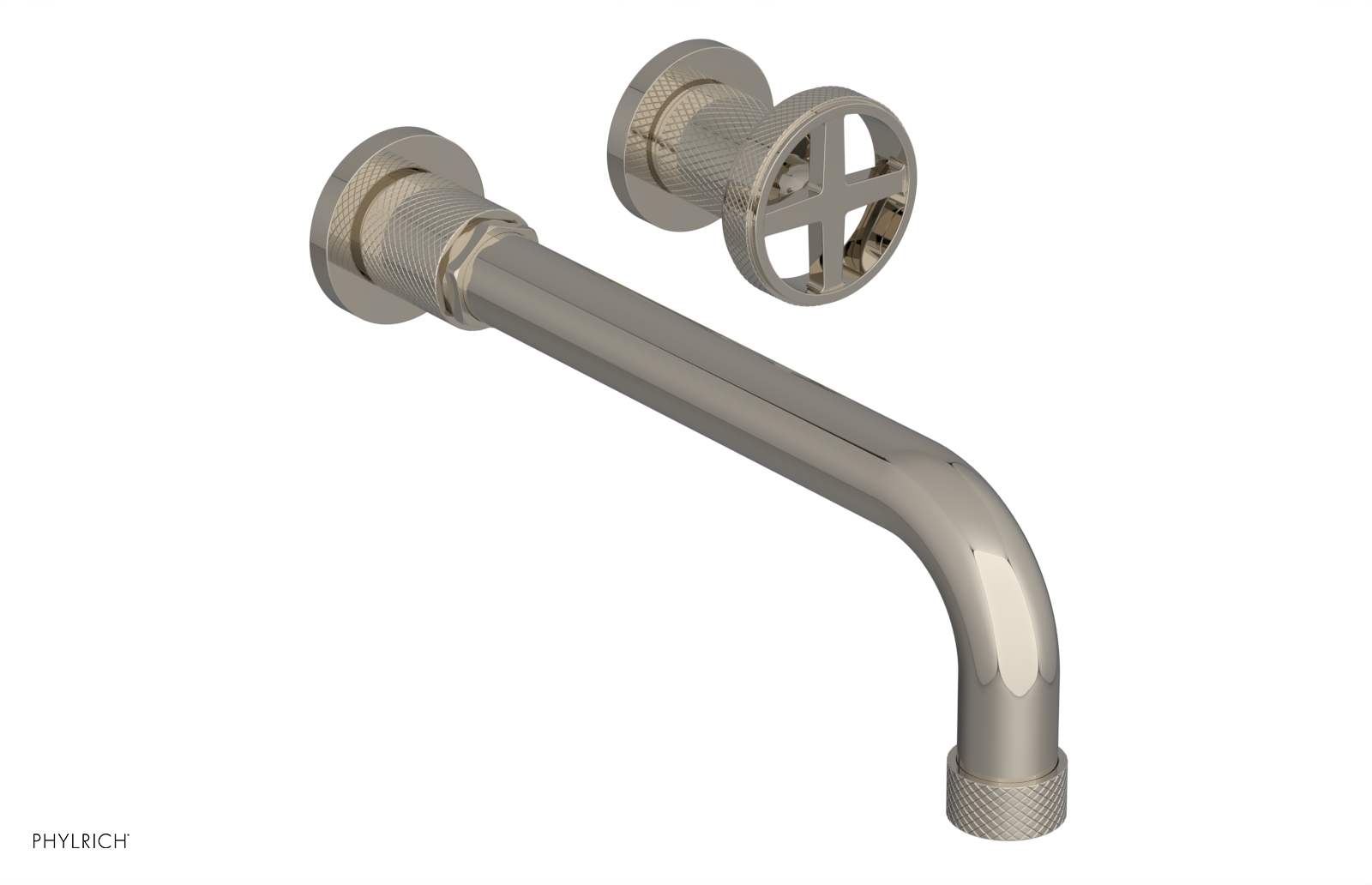 DUSTRIE Single Handle Wall Lavatory Set - 10" Spout - Knurled 371-15-10 — thumbnail 2