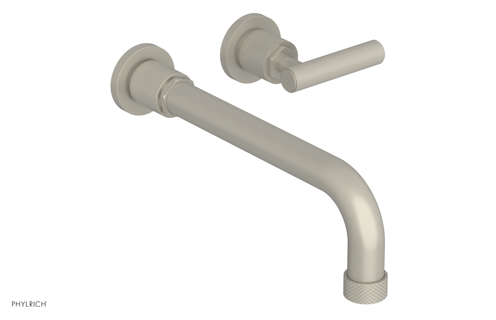 DUSTRIE Single Handle Wall Lavatory Set - 10" Spout - Knurled 371-16-10 — thumbnail 2