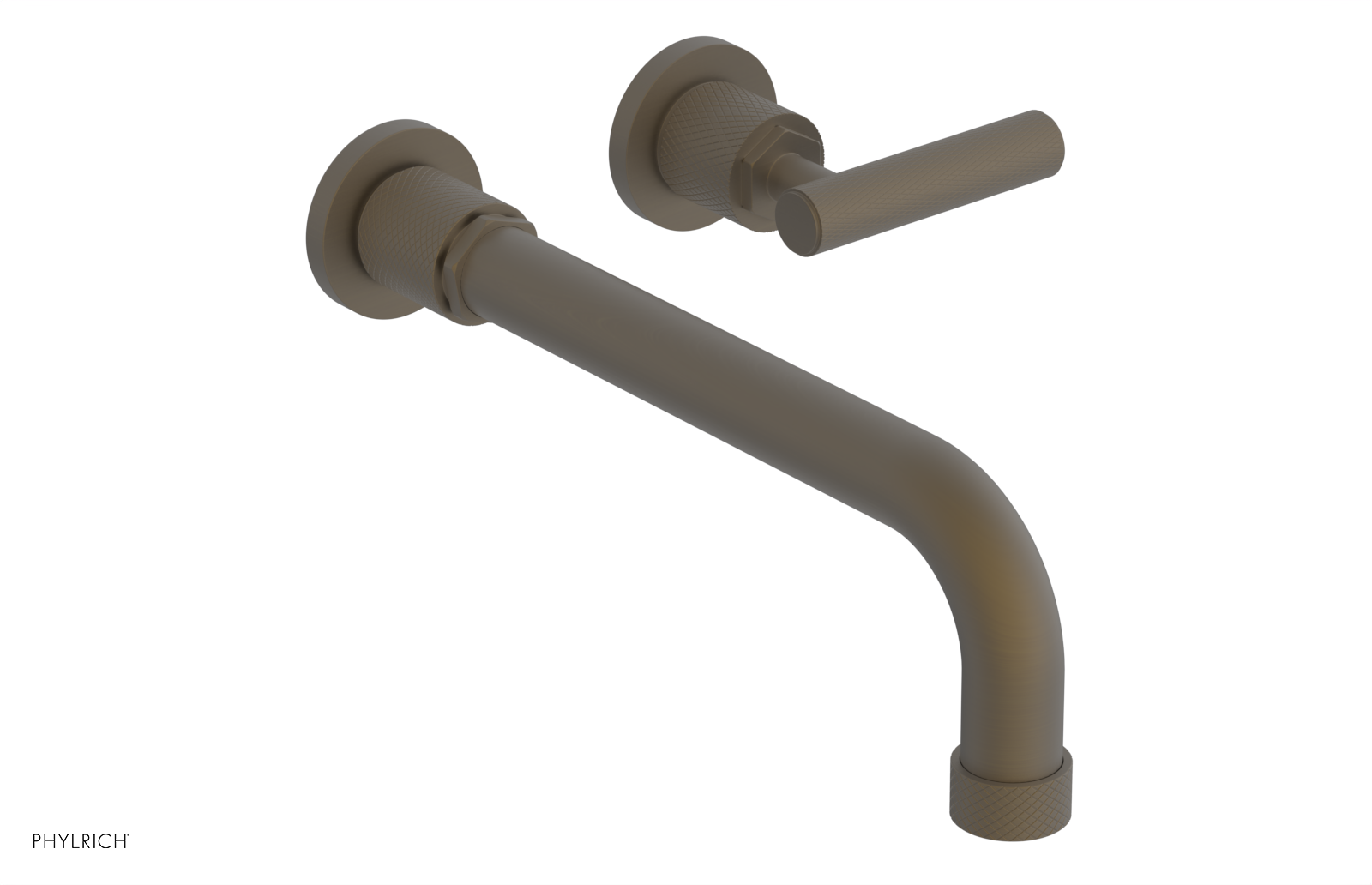 DUSTRIE Single Handle Wall Lavatory Set - 10" Spout - Knurled 371-16-10 — image 1