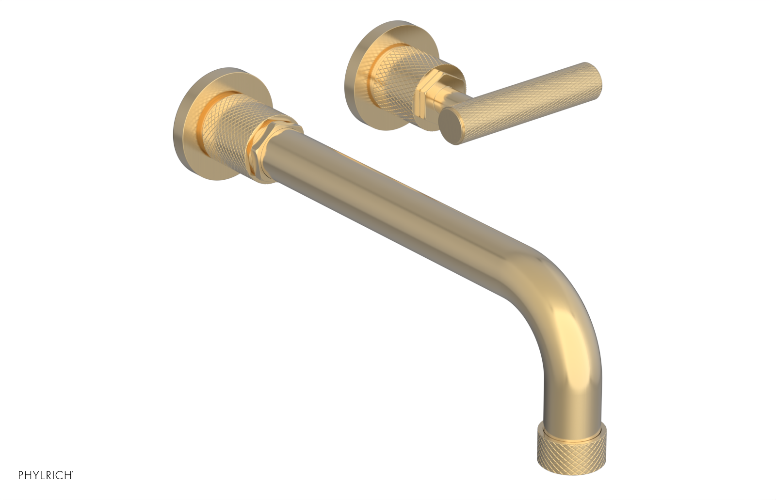 DUSTRIE Single Handle Wall Lavatory Set - 10" Spout - Knurled 371-16-10 — image 1