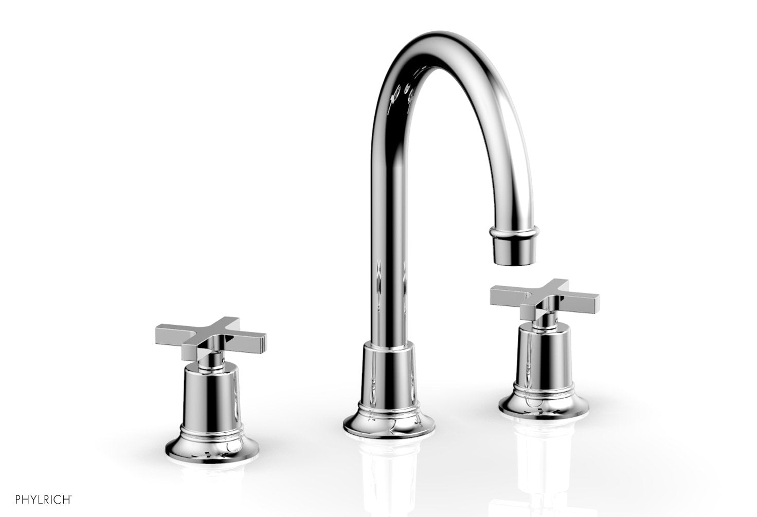HEX MODERN Widespread Faucet with Cross Handles 501-03 — thumbnail 3