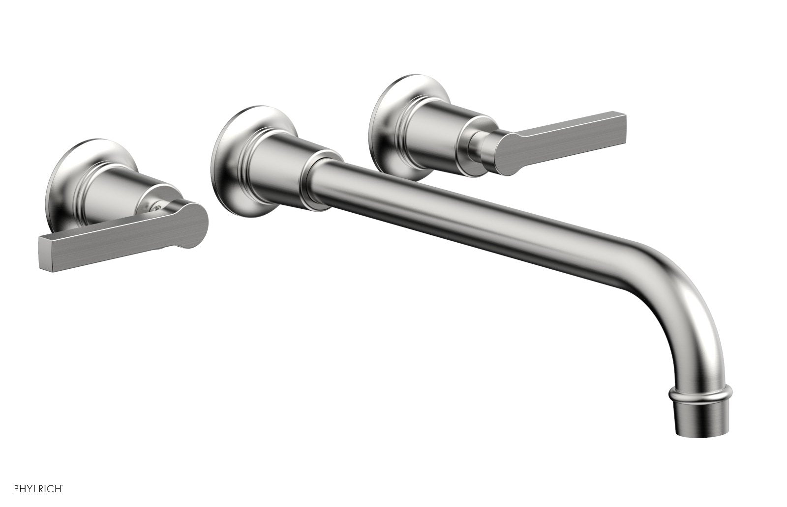 HEX MODERN Wall Lavatory Set 12" Spout - Lever Handles 501-14-12 — image 1