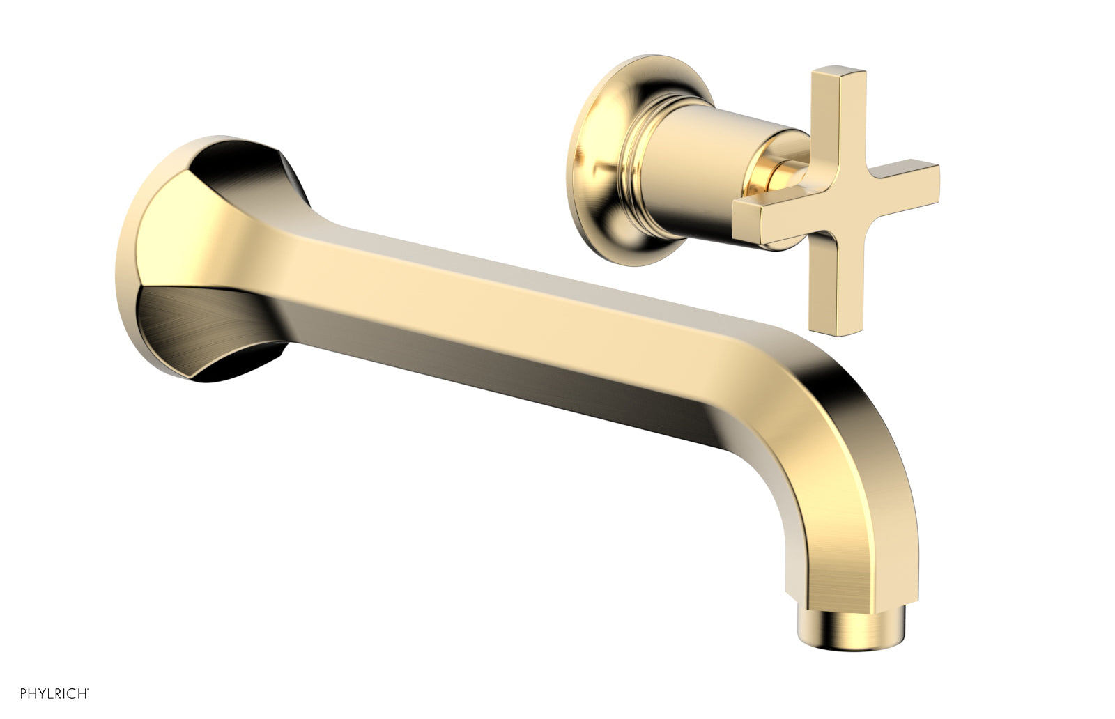 HEX MODERN Single Handle Wall Lavatory Set - Cross Handle 501-15 — image 1