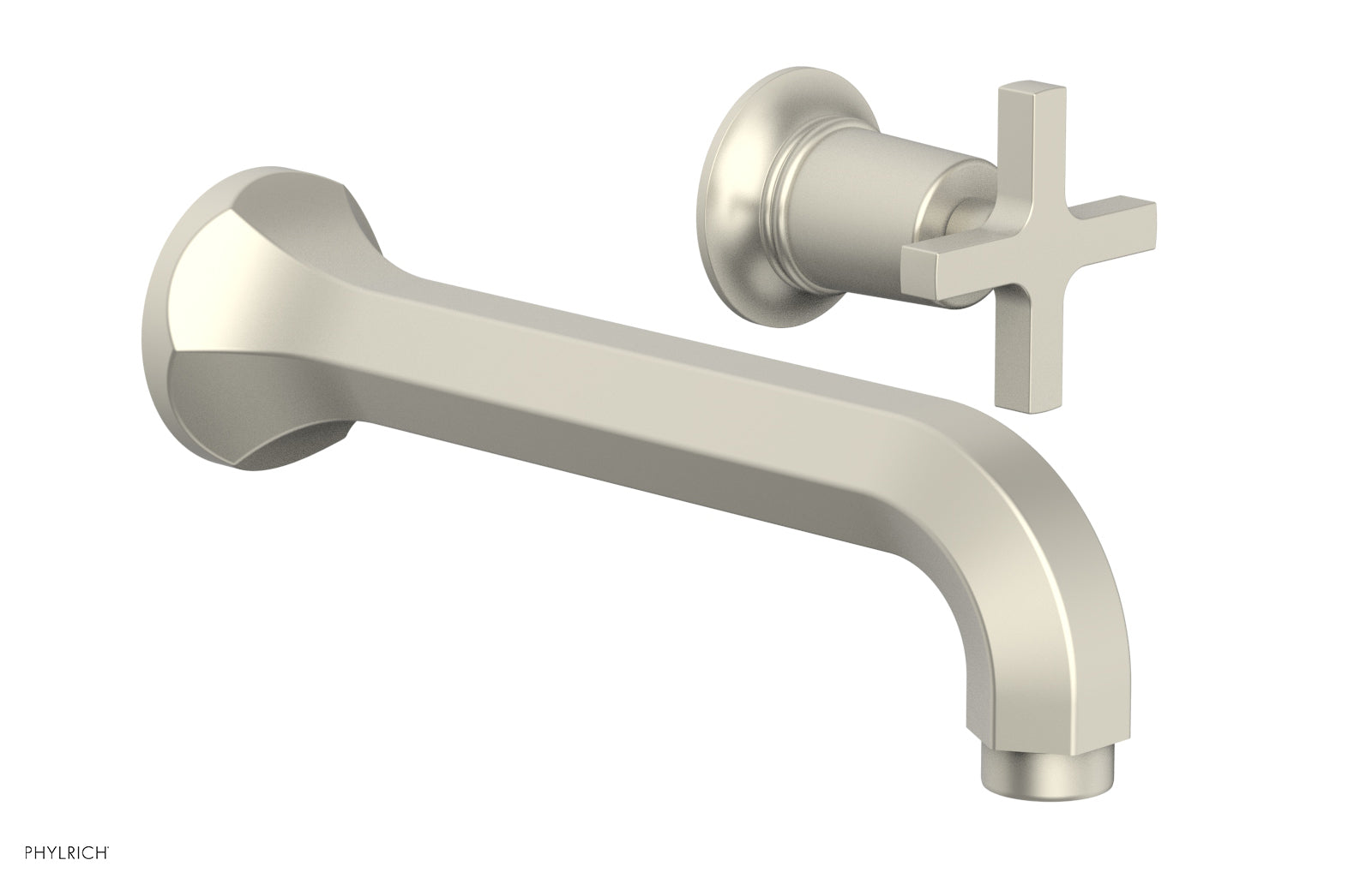 HEX MODERN Single Handle Wall Lavatory Set - Cross Handle 501-15 — image 1