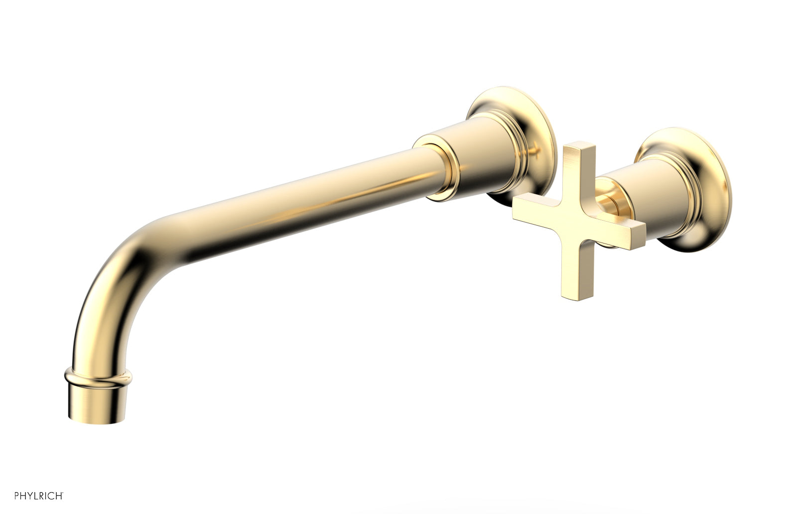 HEX MODERN 10" Single Handle Wall Lavatory Set - Cross Handle 501-17-10 — image 1