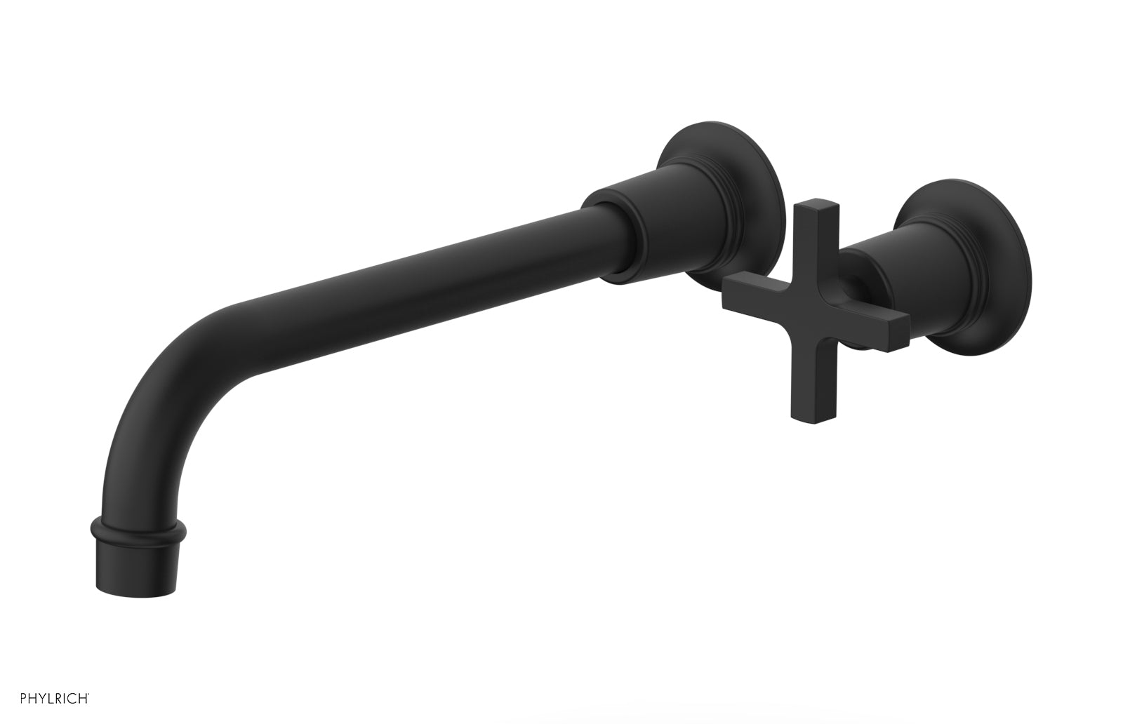 HEX MODERN 10" Single Handle Wall Lavatory Set - Cross Handle 501-17-10