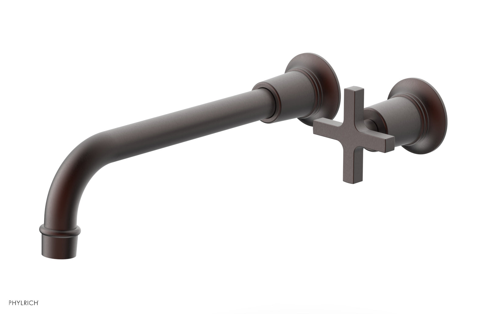 HEX MODERN 10" Single Handle Wall Lavatory Set - Cross Handle 501-17-10