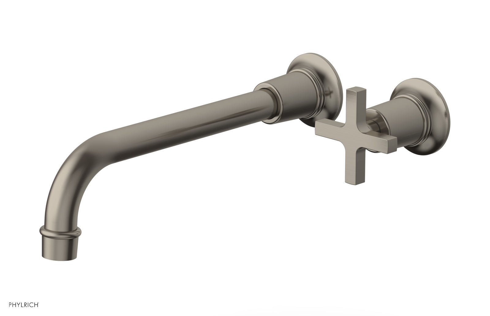 HEX MODERN 10" Single Handle Wall Lavatory Set - Cross Handle 501-17-10