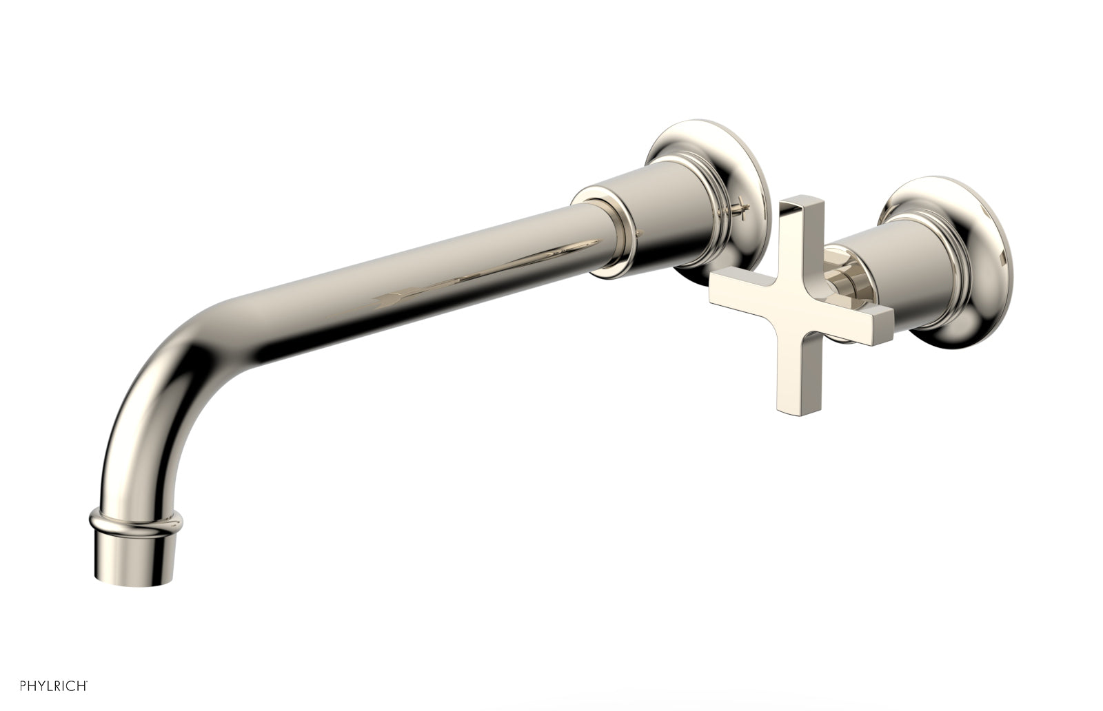 HEX MODERN 10" Single Handle Wall Lavatory Set - Cross Handle 501-17-10 — thumbnail 3