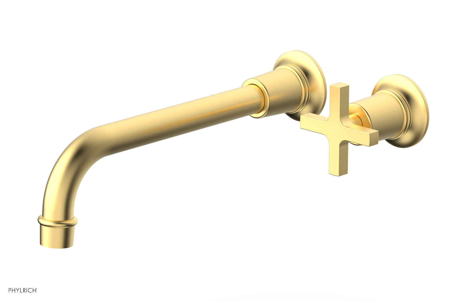 HEX MODERN 10" Single Handle Wall Lavatory Set - Cross Handle 501-17-10 — image 1