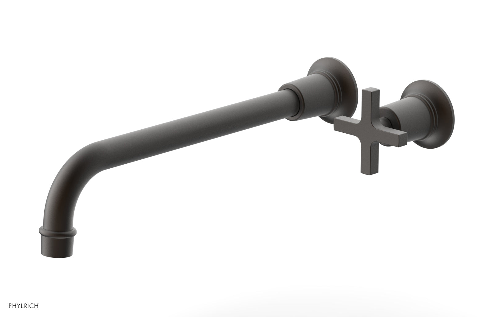 HEX MODERN 12" Single Handle Wall Lavatory Set - Cross Handle 501-17-12 — image 1