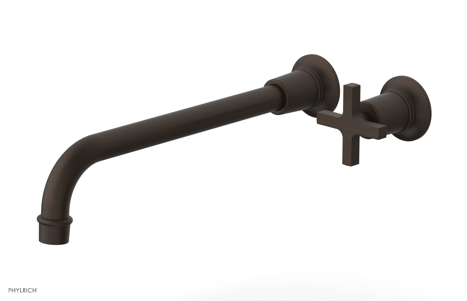 HEX MODERN 12" Single Handle Wall Lavatory Set - Cross Handle 501-17-12