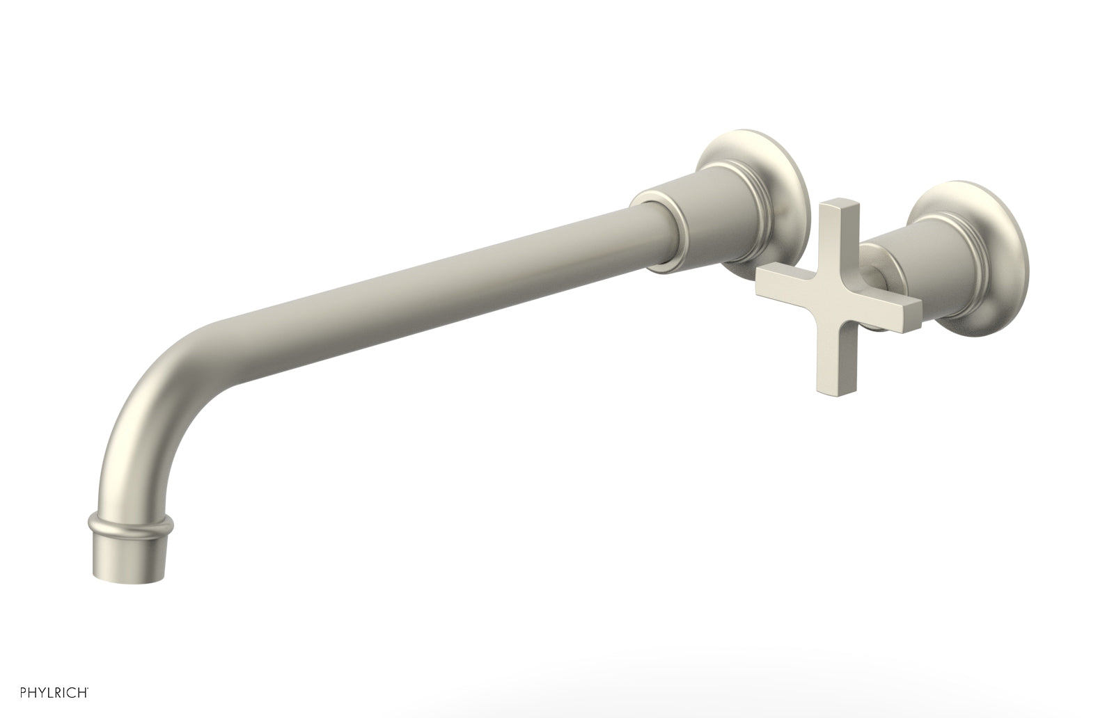 HEX MODERN 12" Single Handle Wall Lavatory Set - Cross Handle 501-17-12