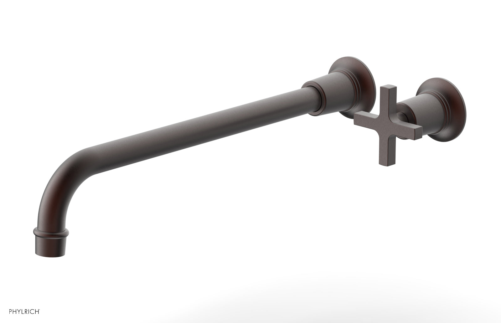 HEX MODERN 14" Single Handle Wall Lavatory Set - Cross Handle 501-17-14 — image 1