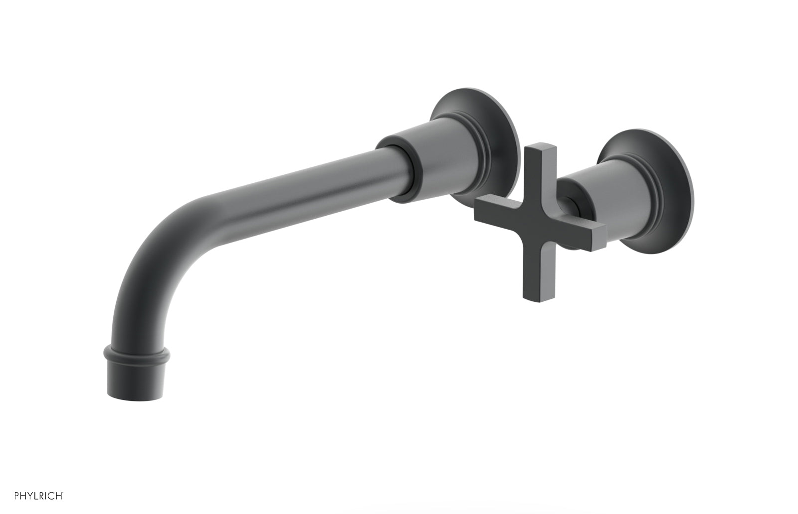 HEX MODERN Single Handle Wall Lavatory Set - Cross Handle 501-17 — image 1