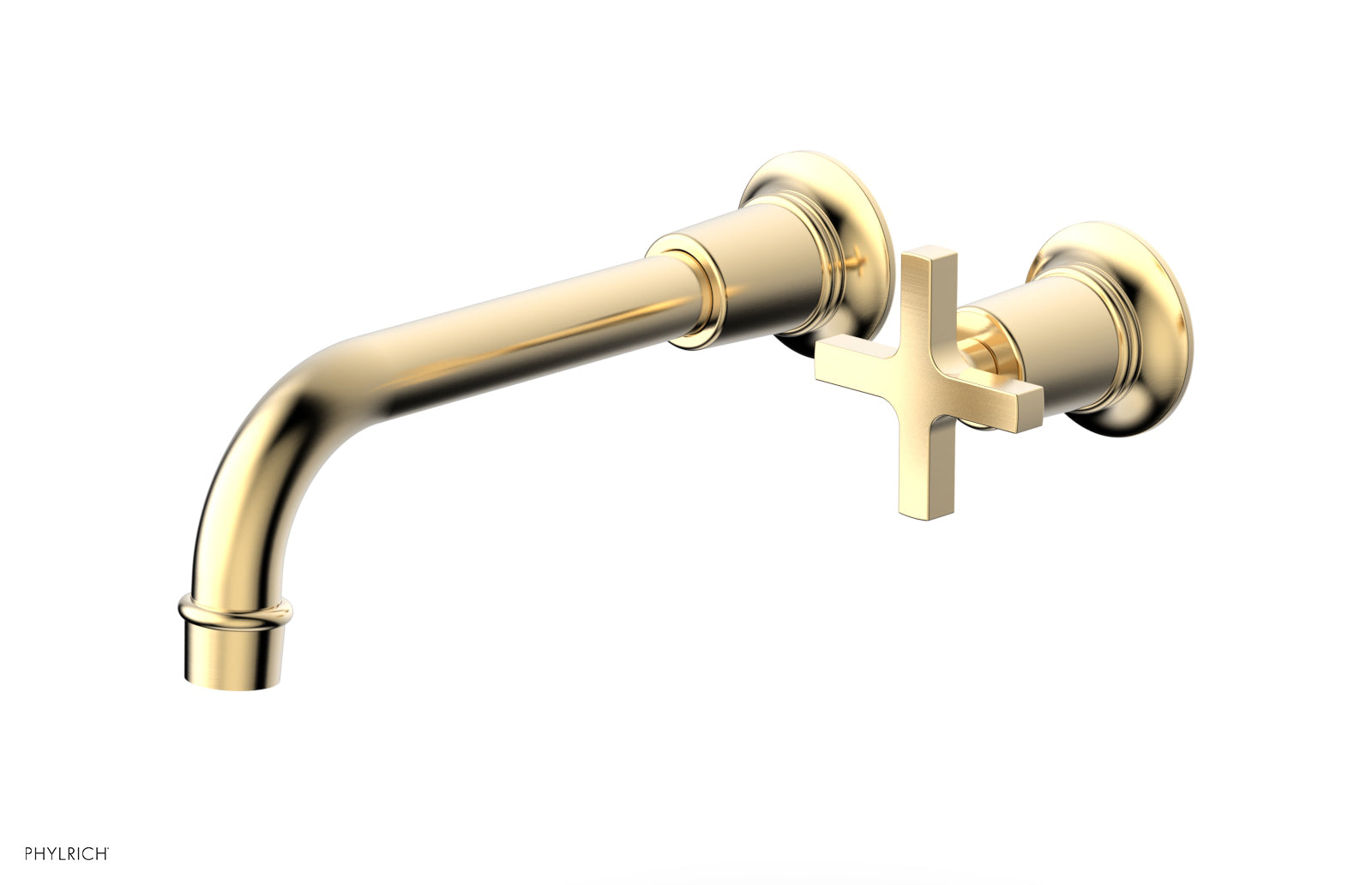 HEX MODERN Single Handle Wall Lavatory Set - Cross Handle 501-17 — thumbnail 2