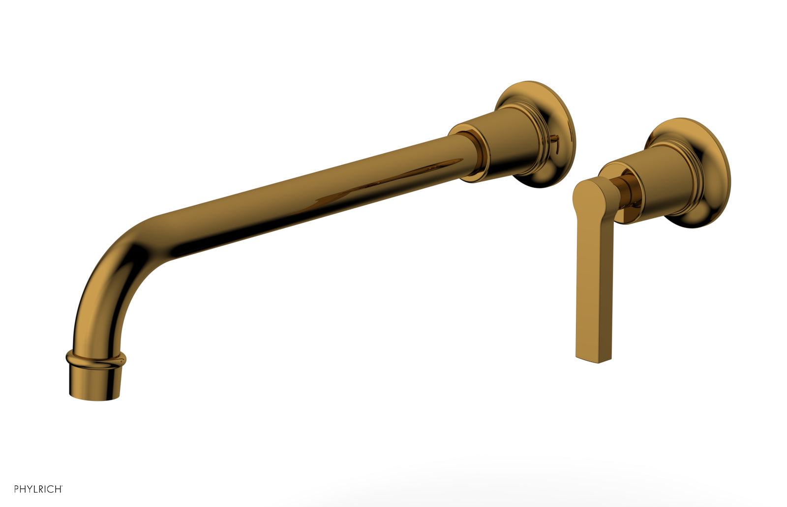 HEX MODERN 12" Single Handle Wall Lavatory Set - Lever Handle 501-18-12