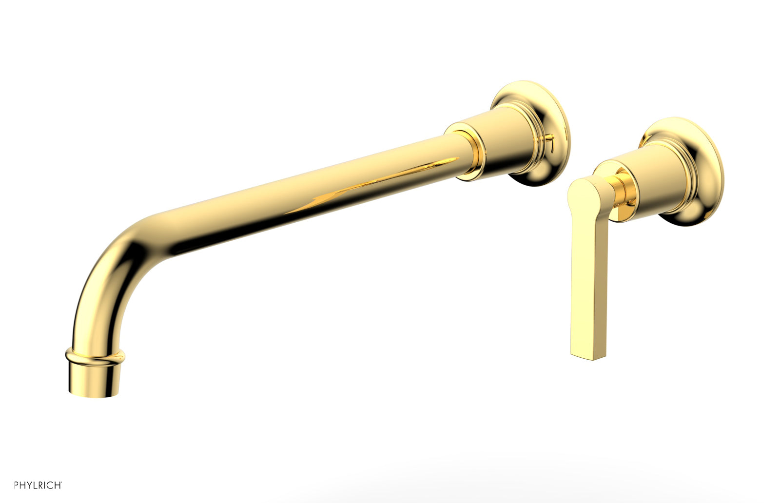 HEX MODERN 12" Single Handle Wall Lavatory Set - Lever Handle 501-18-12